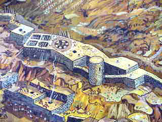 Artist Version of Sand Canyon Pueblo